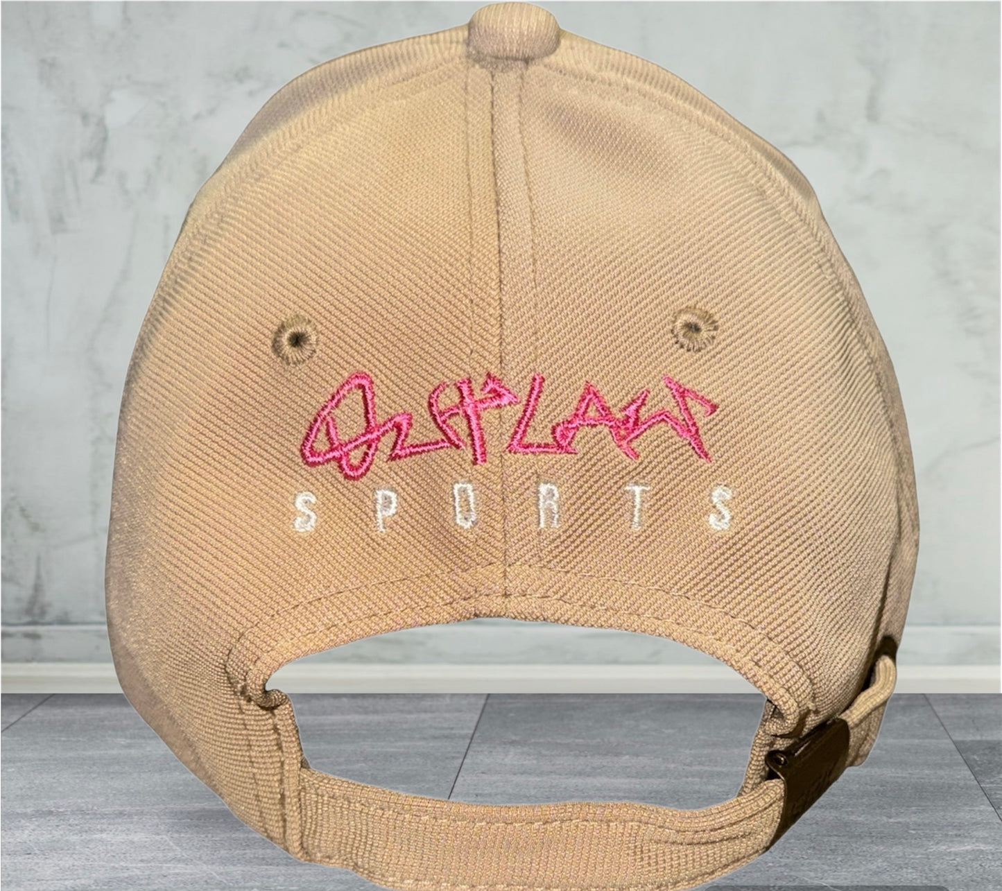 Outlaw Sports Hat - Cream & Pink