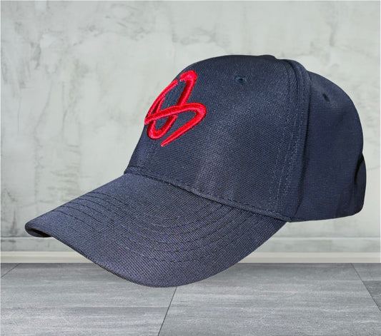 Outlaw Sports Hat - Navy Blue & Red