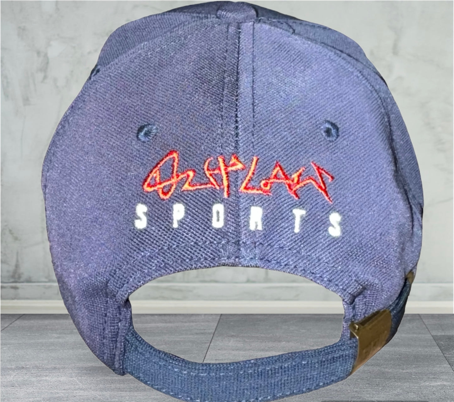 Outlaw Sports Hat - Navy Blue & Red