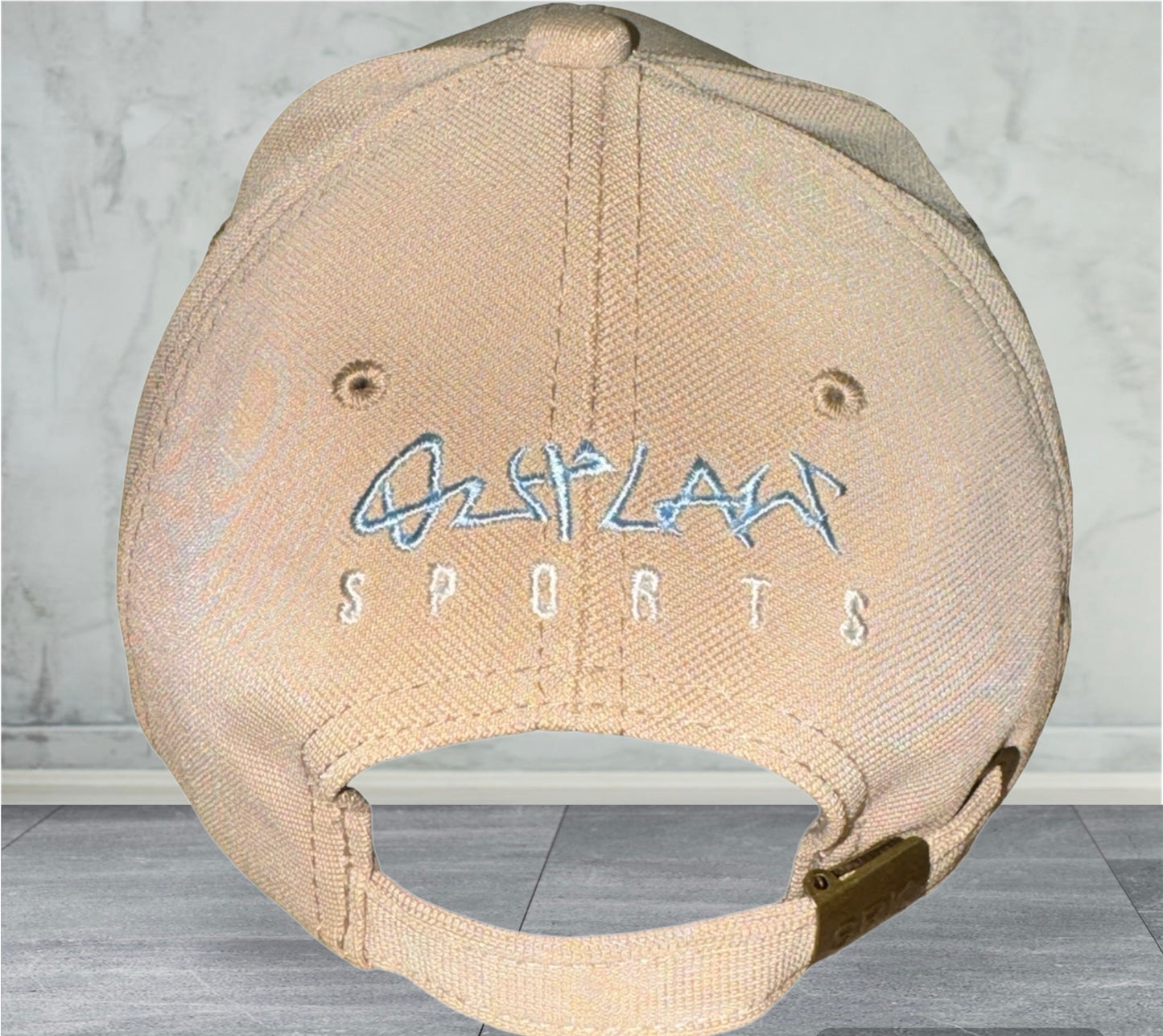 Outlaw Sports Hat - Cream & Carolina Blue