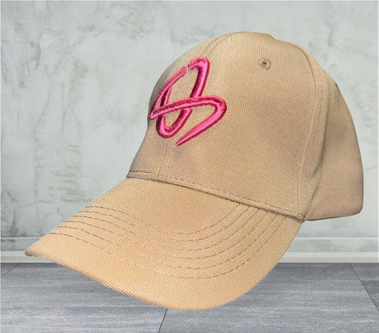 Outlaw Sports Hat - Cream & Pink