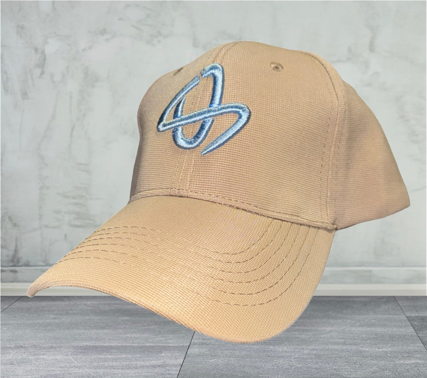 Outlaw Sports Hat - Cream & Carolina Blue